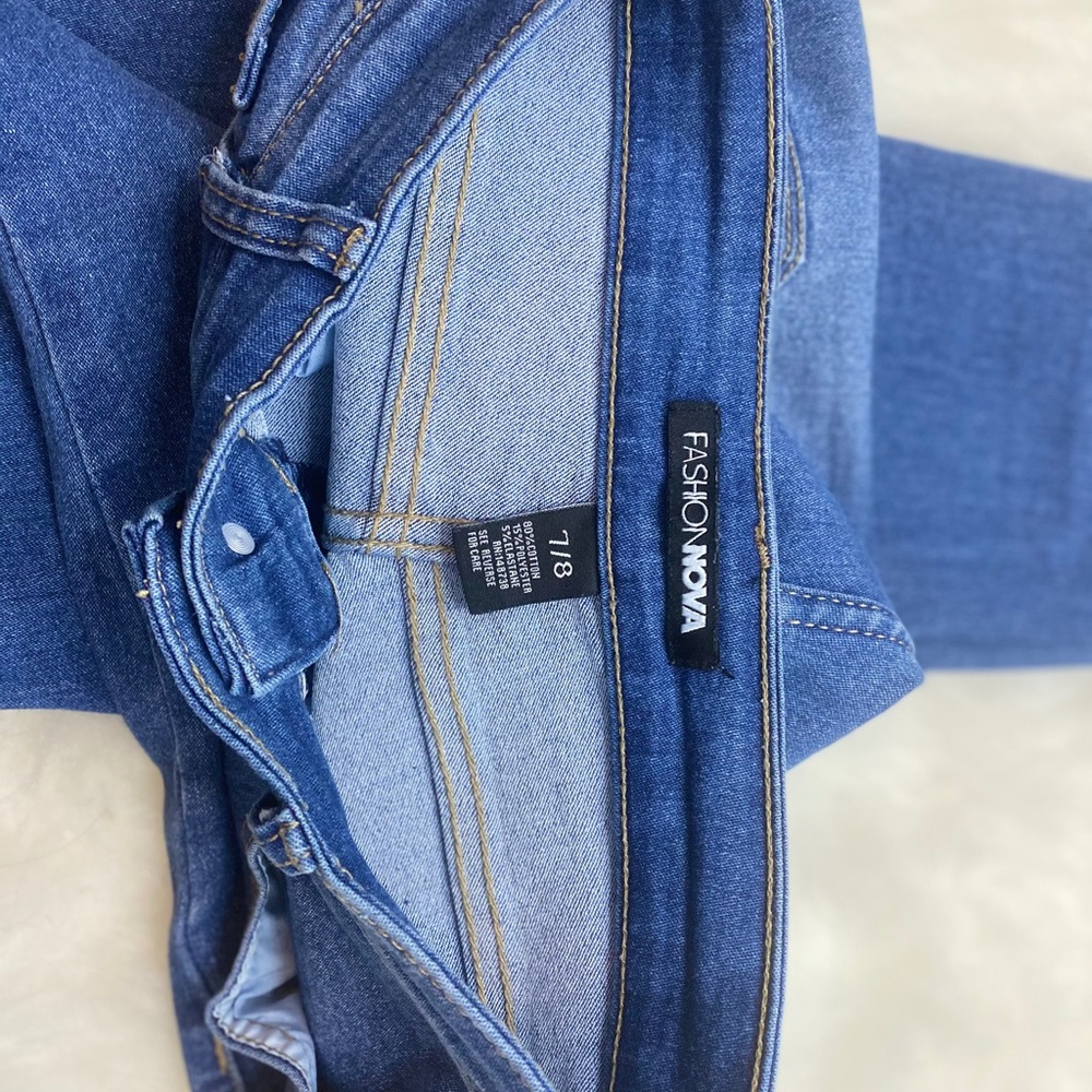 Fashion Nova Medium Wash Skinny Jeans